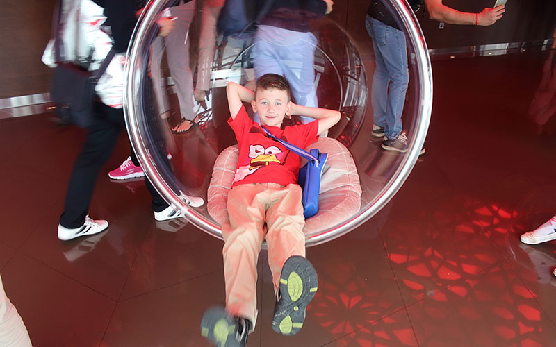Kids in Observation Deck