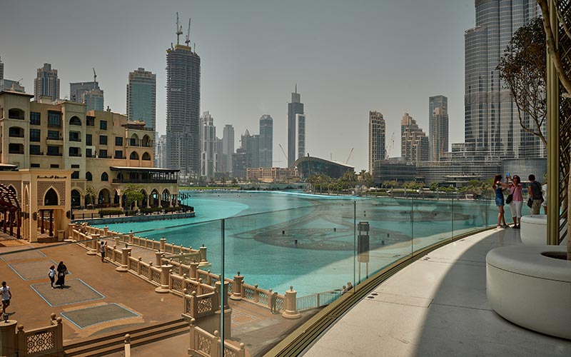 Waterfront view of Soul al Bahar in Dubai