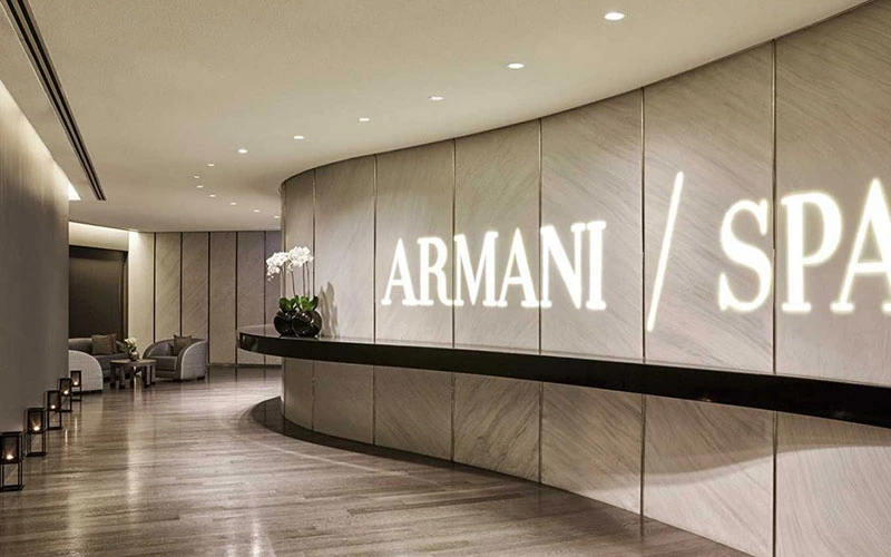 Entrance to Armani Spa, Armani Hotel Dubai