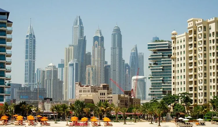 Scenic view of Dubai Marina